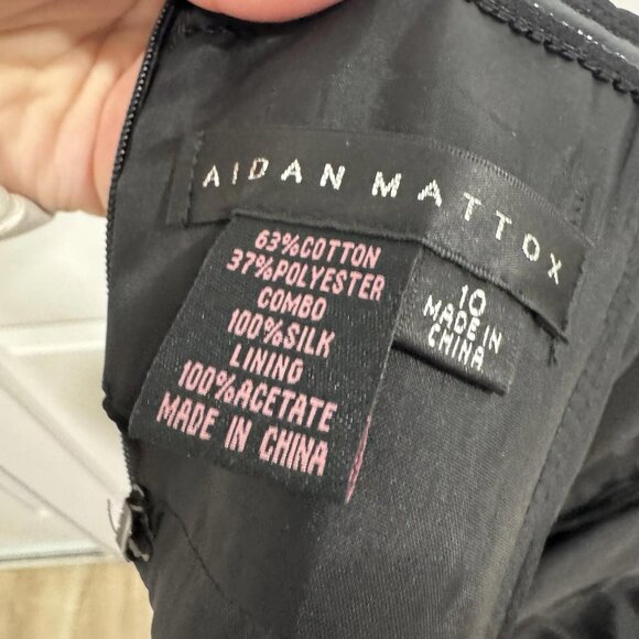 Women’s Aidan Mattox Women’s Black Strapless‎ Cocktail Dress with Bow Detail 10 - Picture 10 of 12